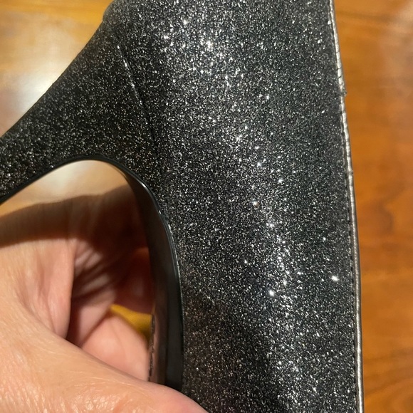 Calvin Klein Black/Gray Sparkle Heels - Picture 5 of 8